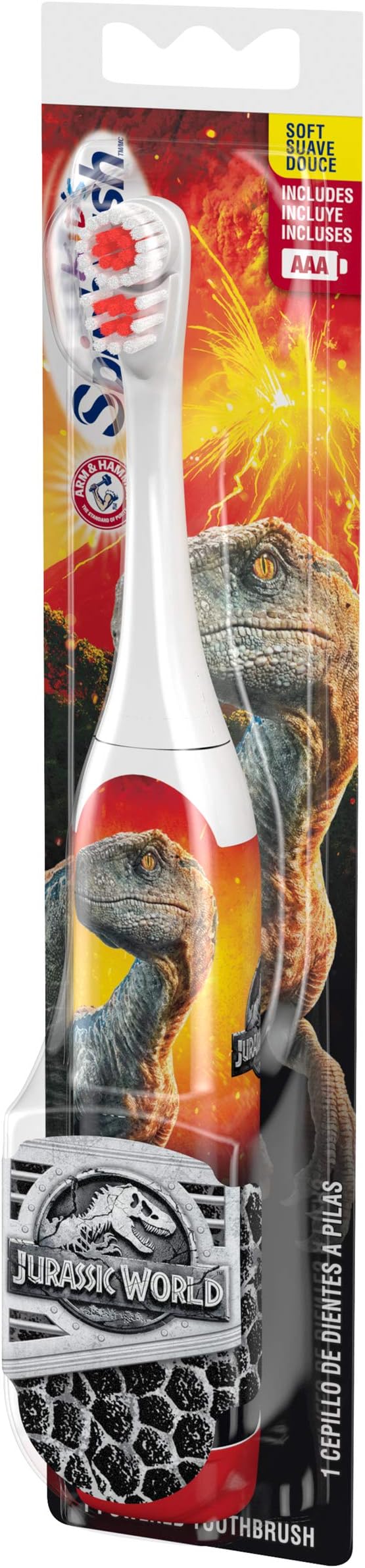 Spinbrush Jurassic World Kid’s Electric Battery Toothbrush, Soft, 1 ct