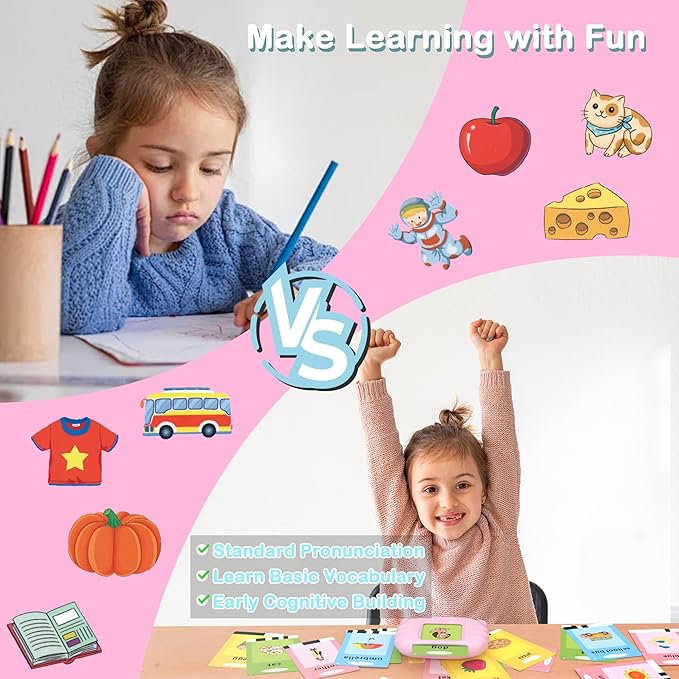 Pocket Speech Therapy Toys,Alphabet Flash Cards for Toddlers with 510 Sight Words, ABC Learning Resources Toys, Autism Sensory Toys for Autistic Children, Preschool Educational Montessori Toys