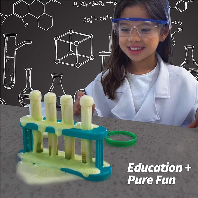 Born Toys Science Kits for Kids w/Kids Lab Coat for Ages 5-8, Includes Science Experiments for Kids, Science Toys, Kids Science Goggles, Kids Science Kits, Dress Up & Pretend Play or Kids Costume