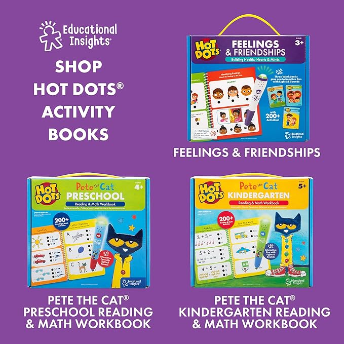 Educational Insights Hot Dots Light-Up Interactive Pen, Single Pen, Interactive Learning, Compatible With Any Hot Dots Set