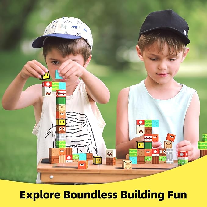 GobiDex Magnetic Blocks Kids Building Toys for Boys Girls 3+, Game-Based Build MagWonder with Magnet Construction Toys, Upgraded STEM Sensory Gift for Birthday Easter