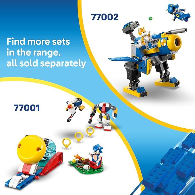 LEGO Sonic The Hedgehog Super Shadow vs. Biolizard, Gamer Gift for Boys and Girls, Fun Collectible Playset for Kids and Video Game Character Fans Who Love Action Toys 77003