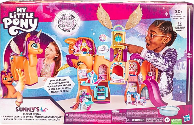 My Little Pony Toys, Sunny's Playset Reveal, 25-Inch-Tall Transforming Doll Playsets and Interactive Toys for 5 Year Old Girls & Boys (Amazon Exclusive)