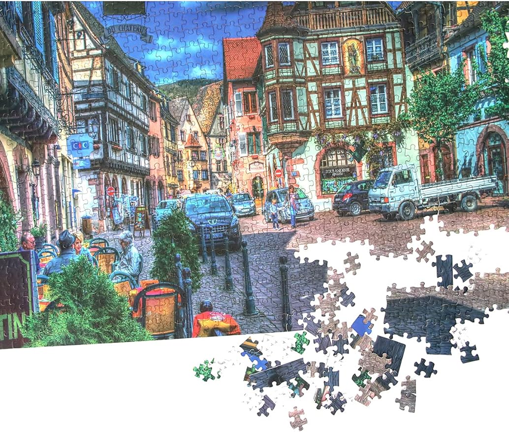 1000 Piece Jigsaw Puzzles for Adults Night Street 1000 Pieces Puzzle with Exquisite Boxed