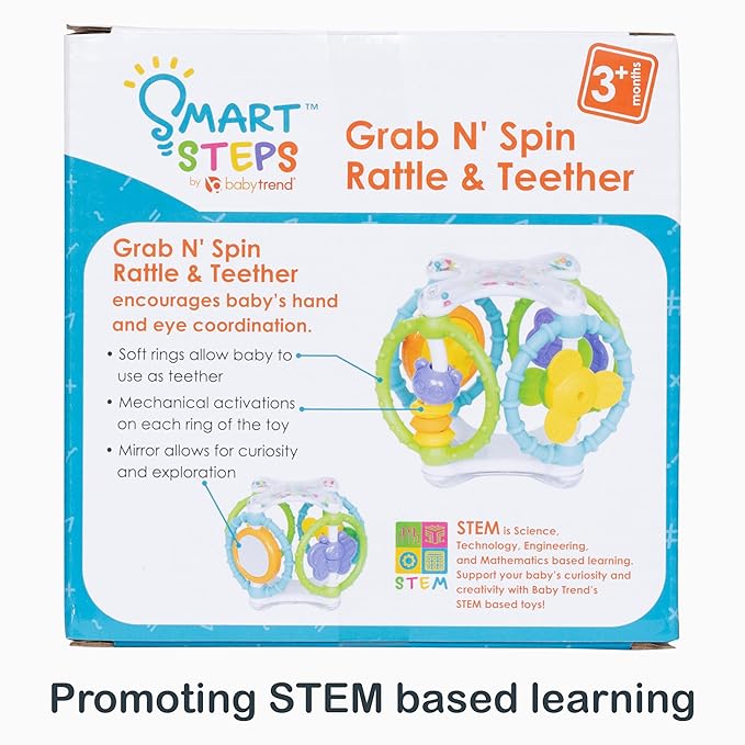 Smart Steps Grab N' Spin Rattle and Teether