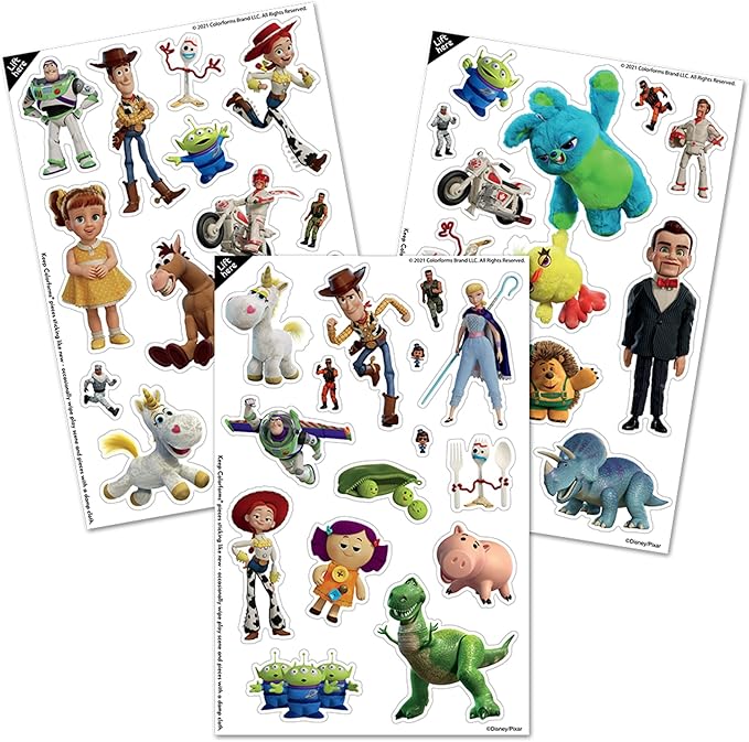 Colorforms Travel Set, Stickers for Kids – Toy Story Stickers, Arts and Crafts, Reusable Sticker Book, Kids Stickers, Toddler Crafts, Stickers for Boys, Girls, Arts & Crafts, Craft Supplies, Ages 3+