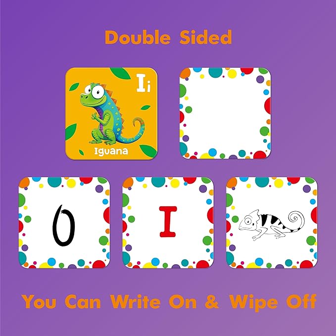 Hebayy 72 PCS Memory Matching Game, Alphabet & Numbers Matching Cards for Toddlers 36 Pairs Memory Cards for Preschool 4 5 6 Years Old