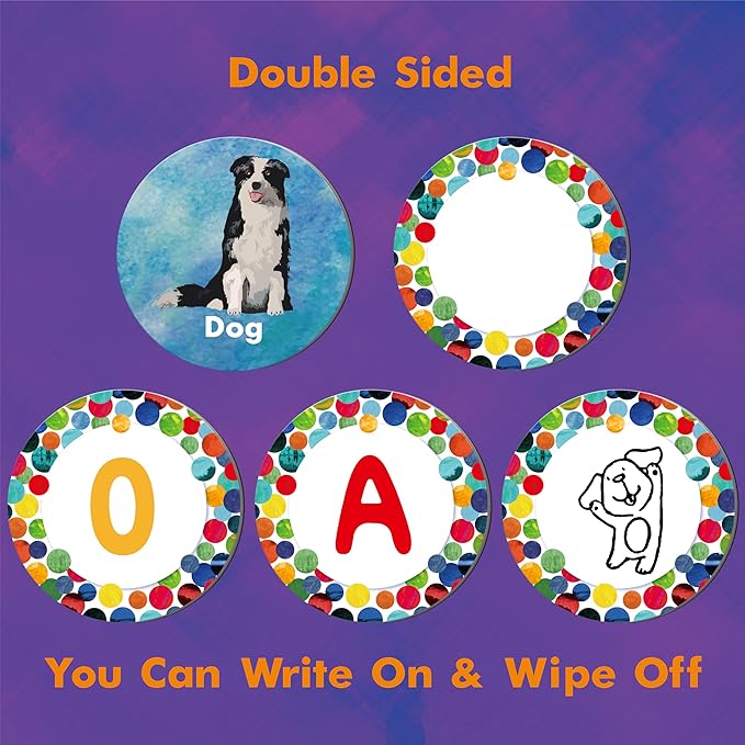 Realistic Animal Matching Game, 50 PCS Round Animal Memory Matching Cards for Toddlers 25 Pairs Real Animal Memory Cards Educational Toys for Preschool Boys & Girls 4 5 6 Years Old