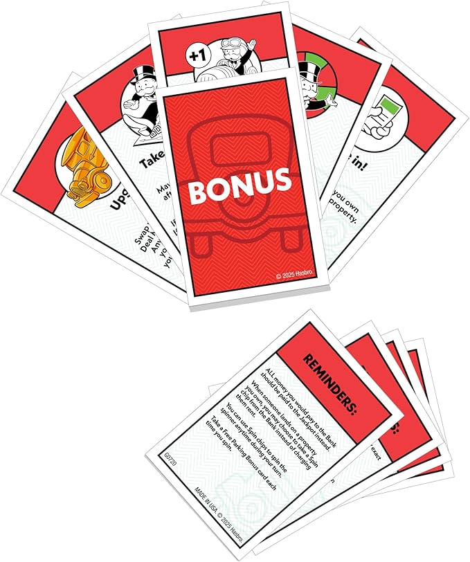Monopoly Free Parking Jackpot Expansion | Add More Fun to Classic Monopoly Game and Play Faster | Ages 8+ | 2-6 Players | 40 Mins. | Family Board Games