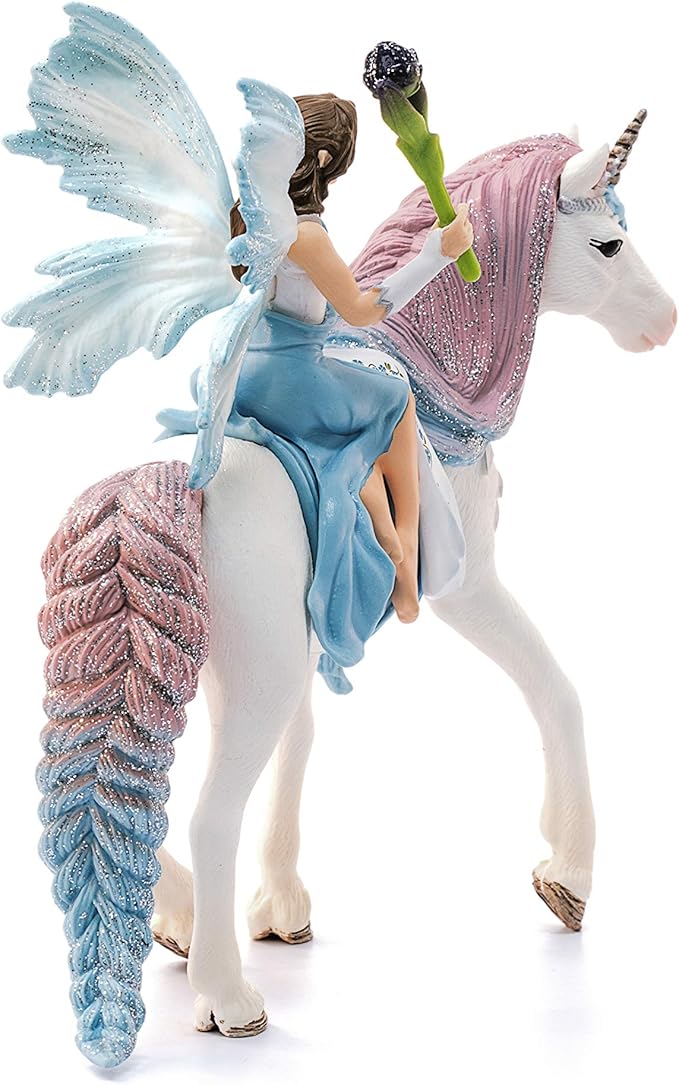Schleich bayala Fairy Princess Eyela with Sparkly Unicorn Toy from The Princess and the Movie for Kids Ages 5-12