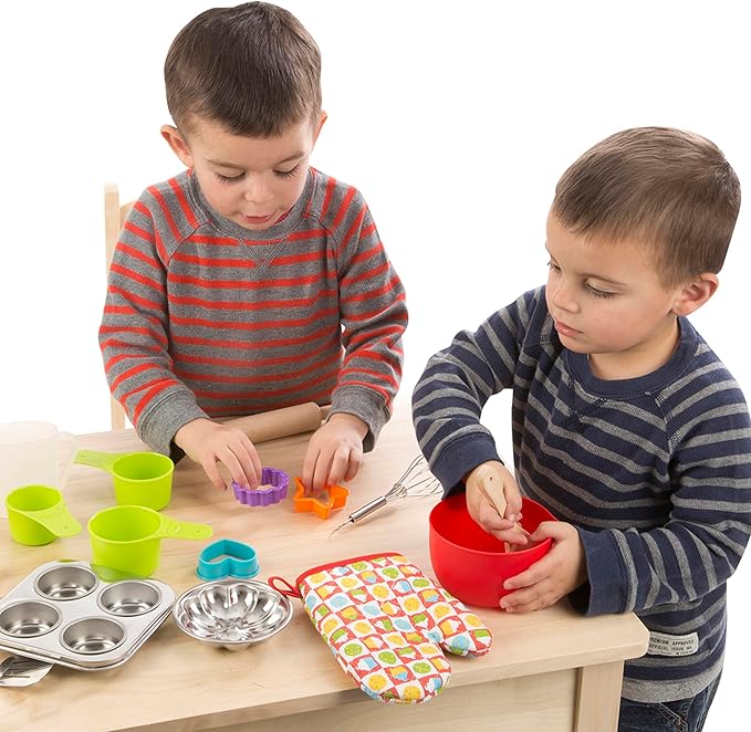 Melissa & Doug Baking Play Set (20 pcs) - Play Kitchen Accessories