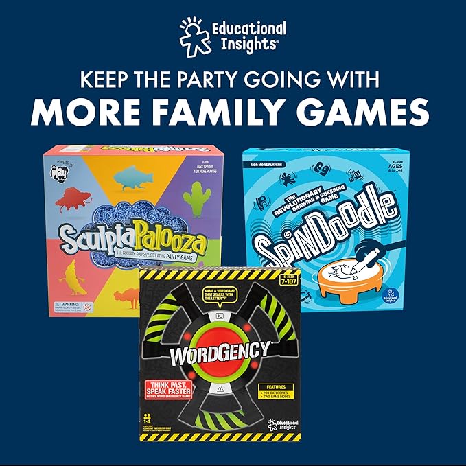 Educational Insights Blurt! The Think Fast, Shout-it-Out Party Game - Family Games for Kids and Adults, Board Games for Family Night, Fun Word Game, Ages 7+