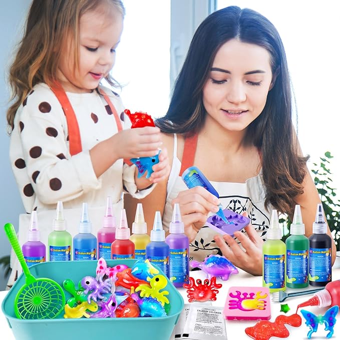 Kacwsoay 12 Colors Water DIY Gel Fairy Making Kit, Water Auqa Makes Spirites Elf, DIY Gel Toys, Handmade Soft Figures Crafts Gift for Boys and Girls Birthday Christmas