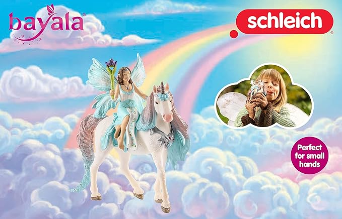 Schleich bayala Fairy Princess Eyela with Sparkly Unicorn Toy from The Princess and the Movie for Kids Ages 5-12