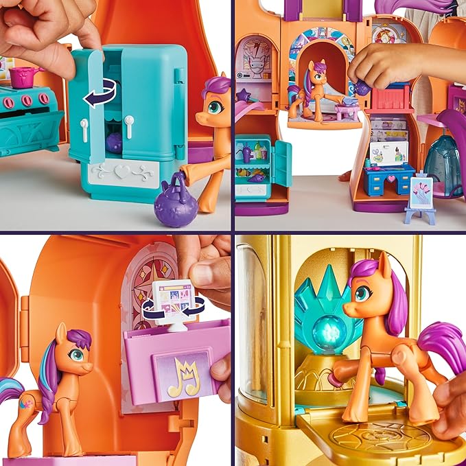 My Little Pony Toys, Sunny's Playset Reveal, 25-Inch-Tall Transforming Doll Playsets and Interactive Toys for 5 Year Old Girls & Boys (Amazon Exclusive)