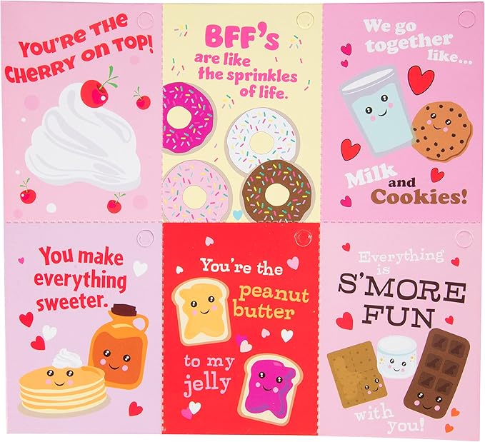 Set of 24 Valentines Cards for Kids Classroom - Valentine's Day Sweet Pals Slap Bracelets for Kids School - Each Valentines Gift Includes a Friendship Bracelet & Card for Boys Girls Classroom Exchange