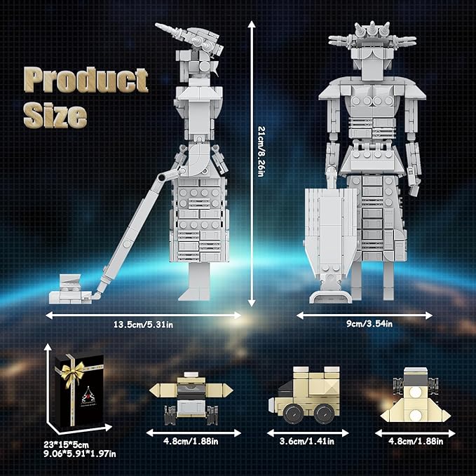 Generic Mega Maid Spaceballs Creative Building Kit for Adult,Kids,Desktop Building Set Toy Compatible with Lego,Christmas Bithday Gift(362PCS), Medium