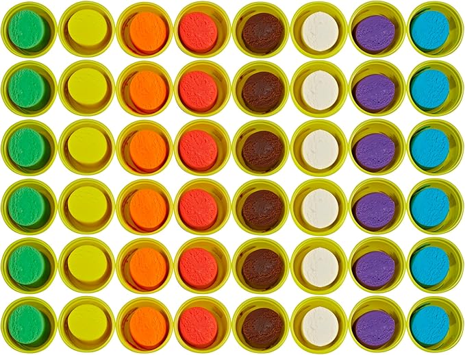 Play-Doh Bulk Pack of 48 Cans, 6 Sets of 8 Modeling Compound Colors, 3oz, Back to School Gifts & Prizes for Students & Classroom, Preschool Toys for Kids, Ages 2+ (Amazon Exclusive)