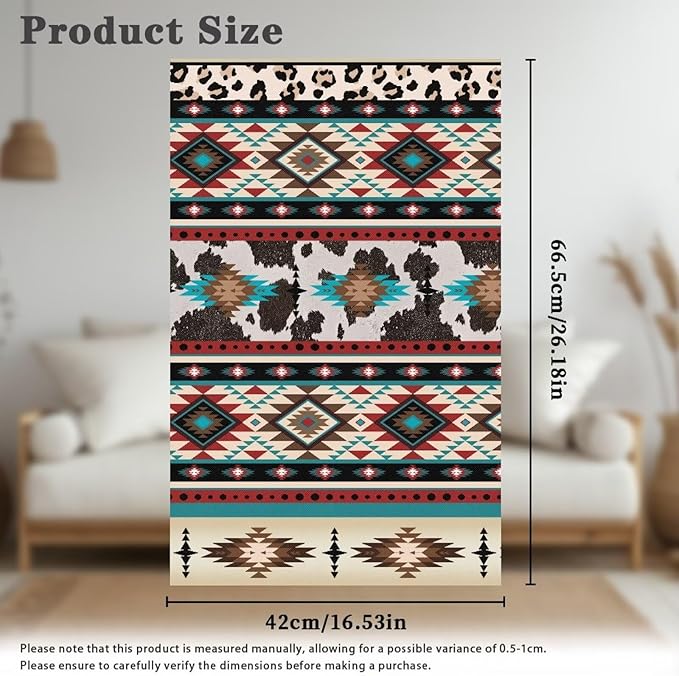 Aztec Design Recliner Headrest Cover Easy to Install Headrest Slipcovers Covers Pet Scratch Resistant Couch Headrest Covers for Sofa 3 Pack