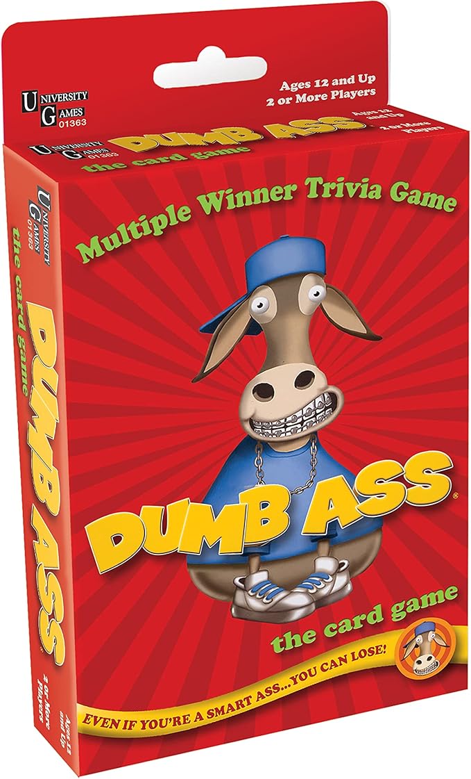 University Games Dumb Ass Card Game: Modern, Family, Humor & Trivia, 14+