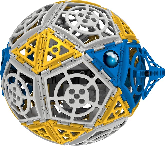 Thames & Kosmos Robotics: Smart Machines - Super Sphere STEM Experiment Kit | Build & Program a 9-inch Robotic Sphere + 6 Other Robot Models | Basic Coding | Color Manual | Requires Tablet, Smartphone