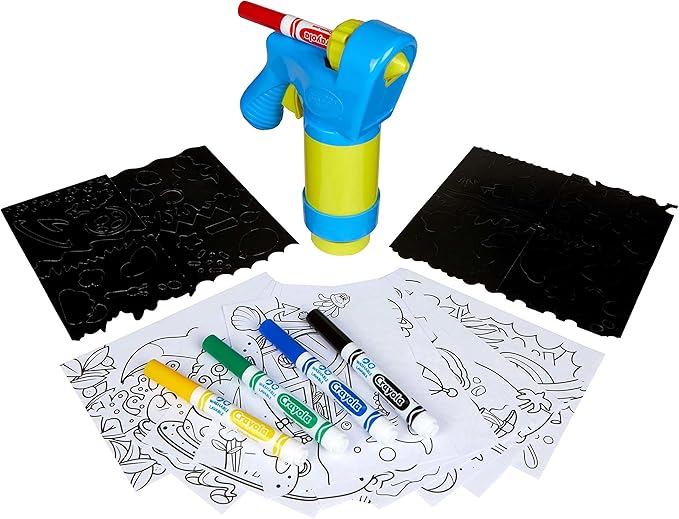 Crayola Mini Marker Sprayer, Marker Airbrush Kit, Gift for Kids, 7, 8, 9, 10