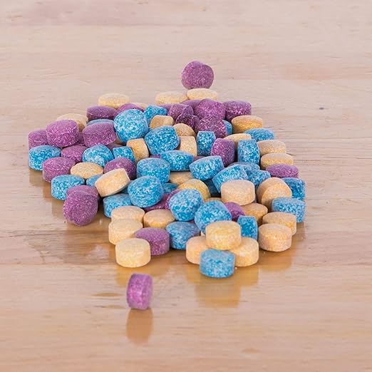 Steve Spangler Science - WTIN-100 Color Fizzers, 100 Tablets – Assorted Colors (Red, Yellow & Blue) – Colorful Science Experiment Kit for Kids, Won’t Stain Hands or Surfaces, Exciting STEM Activity