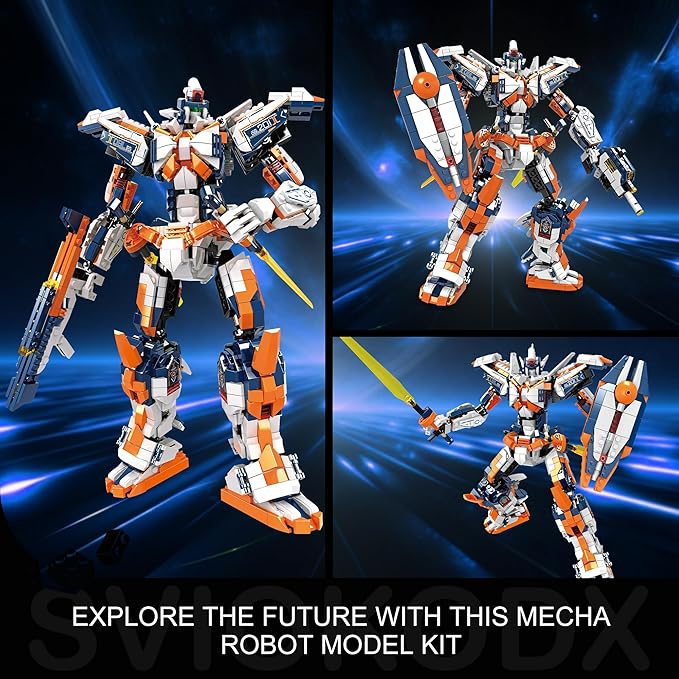 SVIOKODX Mecha Building Block Sets,Liberator of Firmaments Robot Model Kits for Adults,Cool Bricks Mech,Collectible Kits for Kids Boys 8+ (1451 PCS)