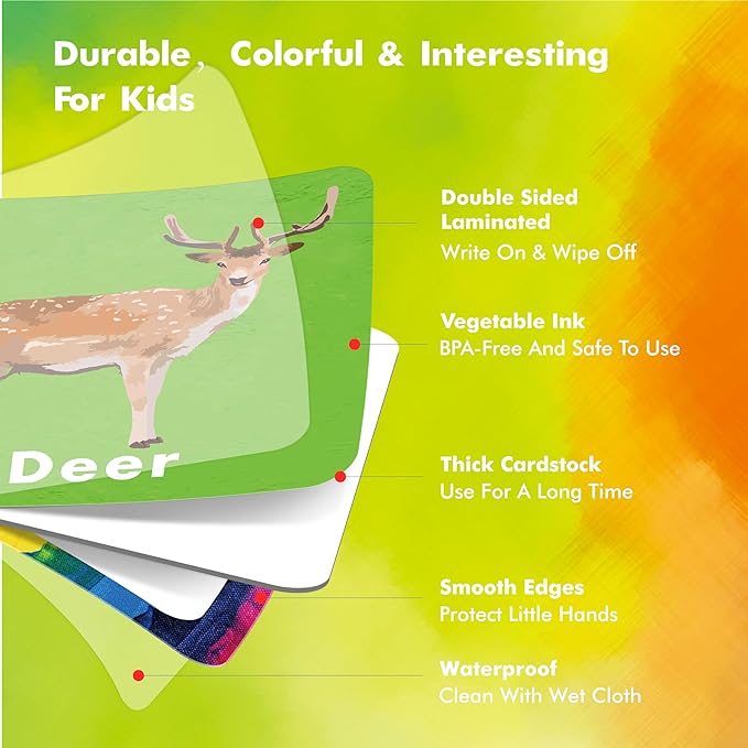 Hebayy 108 PCS Memory Matching Game, 72 Animal Cards & 36 Shadow Cards Matching Cards 36 Pairs Real Animal for Toddlers, Preschool, Kids 4 5 6 Years Old (2” x 2”)