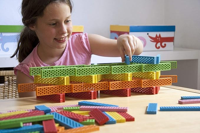 Tegu 40 Piece Perfect Blocks Building Set Green & Blue (Amazon Exclusive)