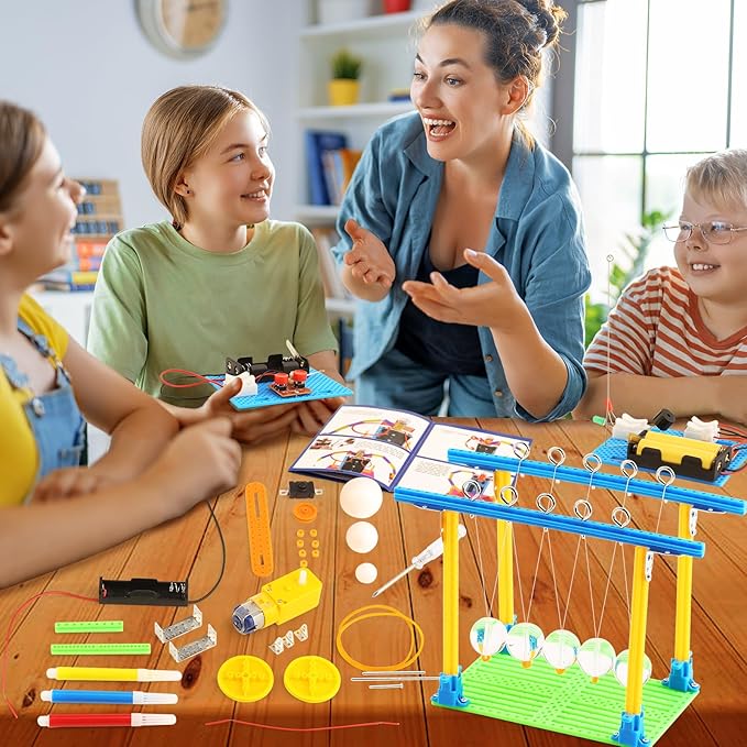 STEM Science Kits for Kids Age 8-12, Boys Activities Robot Building Kit 6-8 Girls Engineering Projects STEM Toys Learning Educational Science Game Experiment Gifts for 6 7 8 9 10 11 Year Old Activity