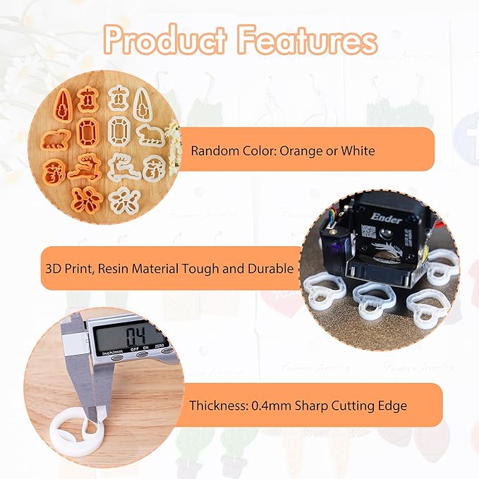 Puocaon Balloon Dog Clay Cutters - 8 Pcs Polymer Clay Cutters for Jewelry Making, Mirrored Balloon Dogs Animal Clay Earring Cutters, Cute Clay Cutters for Polymer Clay Earrings Making Balloon Dogs
