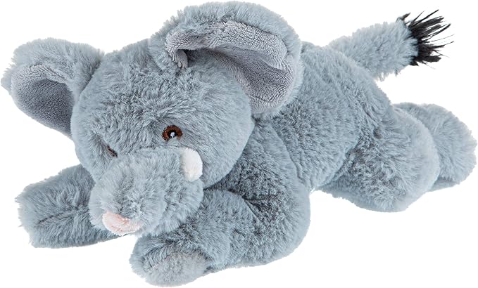 Wild Republic EcoKins Mini African Elephant Stuffed Animal 8 inch, Eco Friendly Gifts for Kids, Plush Toy, Handcrafted Using 7 Recycled Plastic Water Bottles