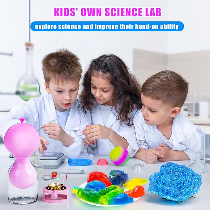 110 Lab Experiments Science Kits for Kids - STEM Projects Educational Scientific Toys for kids 6 7 8 9 10 12 Years Old, Christmas Birthday Gifts for Boys and Girls, Chemistry Set, Learning & Education