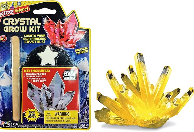 JA-RU Kids Science Kit Crystal Grow Kit (8 Crystal Kits) DIY Stem Learning Toys Grow Crystals Kit for Kids Growing Gemstone & Crystals. Cool Educational Toy Science Toy Gifts for Boys & Girls 5423-8s