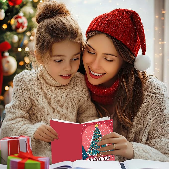 Enxhz 48 Pack Christmas Coloring Books Party Favors for Kids Girls Boys, Bulk Xmas Holiday Coloring Books, Xmas Stockings Goodie Bags Stuffer Filler Fun Holiday Party Supplies - A