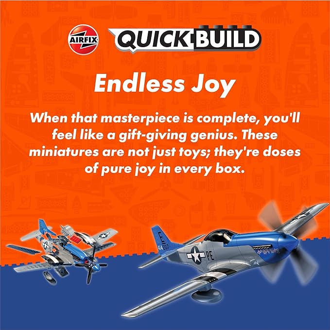 Airfix Quickbuild Messerschmitt 109 Airplane Brick Building Plastic Model Kit J6001
