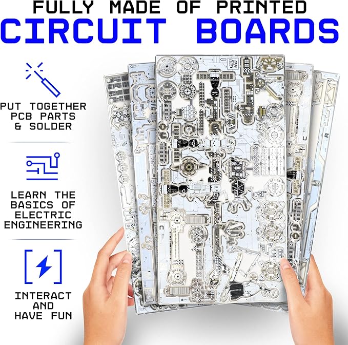 Space-O DIY Science Kit - Solar Powered International Space Station Electronic Science Kits - Educational Model Kits for 14+ Year Old Teens - Smart Science Toys Gifts for Teenagers, Adults