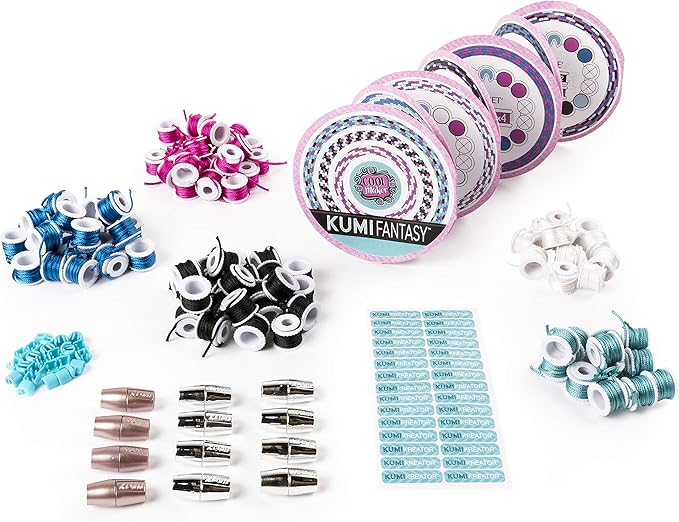 Cool Maker - KumiJewels Fashion Pack, Makes Up to 12 Bracelets with The KumiKreator, for Ages 8 and Up