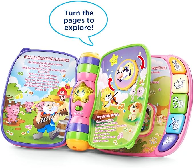 VTech Musical Rhymes Book, Pink