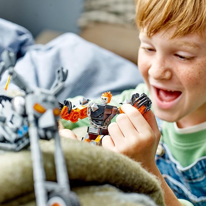 LEGO Marvel Ghost Rider Mech & Bike Building Toy for Boys & Girls Ages 7+ - Marvel Superhero Toy W/Movable Action Figure - Gift for Kids & Fans - 76245