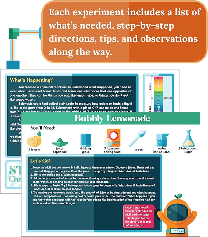Carson Dellosa Grades 2-5 Mini Maker Science Kits: Food Science, Journal, Activity Book, Experiment Cards, Stickers, Goggles, Name Tag for STEM Activities, Classroom or Homeschool Curriculum (31 pc)