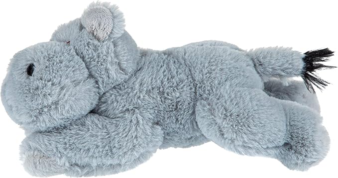 Wild Republic EcoKins Mini Hippo Stuffed Animal 8 inch, Eco Friendly Gifts for Kids, Plush Toy, Handcrafted Using 7 Recycled Plastic Water Bottles (24803)