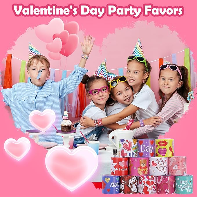 Valentines Slap Bracelets for Kids - 36PCS Valentines Day Gifts for Kids Bulk Snap Bracelets Valentines Party Favors Valentine Goodie Bag Stuffers Treats Classroom Prizes Decorations Accessories