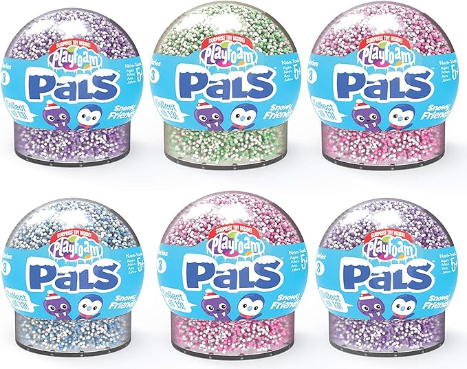 Educational Insights Playfoam Pals Snowy Friends 6-Pack | Non-Toxic, Never Dries Out Playfoam | Sensory, Shaping Fun, Arts & Crafts For Kids | Surprise Collectible Toy| Perfect for Ages 5 and up