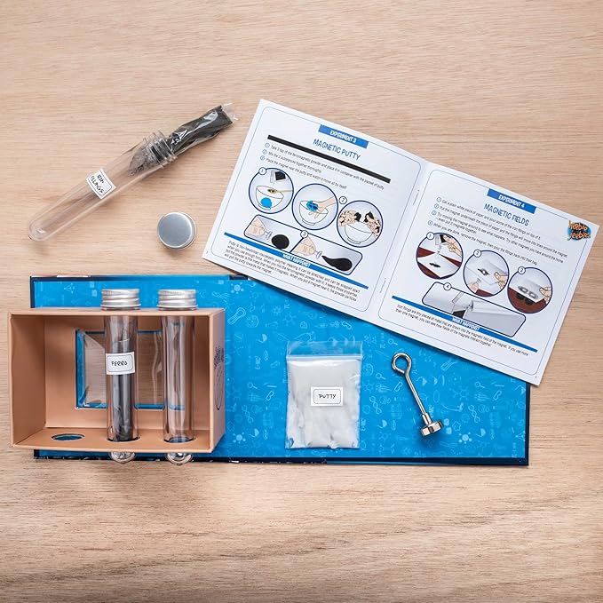 Ferrofluid Lab Magnetic Chemistry by Heebie Jeebies- 5 Experiments for Kids Ages 8+- Educational Science Project STEM Learning Unique Activities for Boys and Girls- Ideal Gift for Students