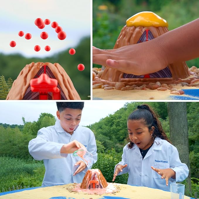 Wow in The World Everlasting Volcano | Erupt Your Volcano Again & Again, Slime Lava, Rubber Lava Rocks, Companion Audio Content, Bonus Reusable Science Tool, STEM Toy for Kids 4+ by Thames & Kosmos