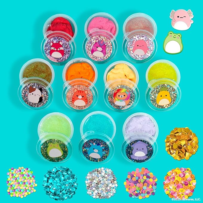 Horizon Group USA SLIMYGLOOP Mix'Ems, Scented Slimes with Mixins, Sensory Toys for Kids, Squishmallows