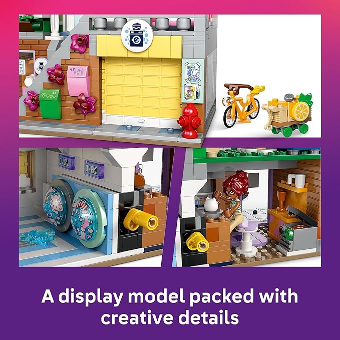 LEGO Friends Heartlake City Apartments and Stores Dollhouse - Toy Building Set for Kids, Girls and Boys, Ages 12+ - Gift Ideas for Birthday - with 7 Minidolls, a Micro-Doll, and More - 42670