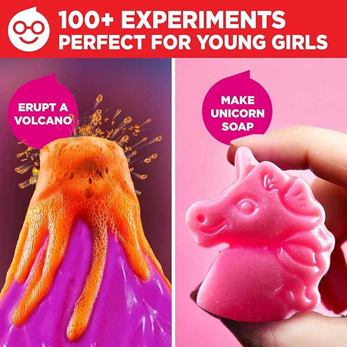 Doctor Jupiter My First Amazing Science Kit for Girls Ages 4+ | Birthday Gift Ideas for 4-5-6-7-8-9-10-11-12 Year Old Girls | STEM Learning & Educational Toys | Advanced Science Experiment Series